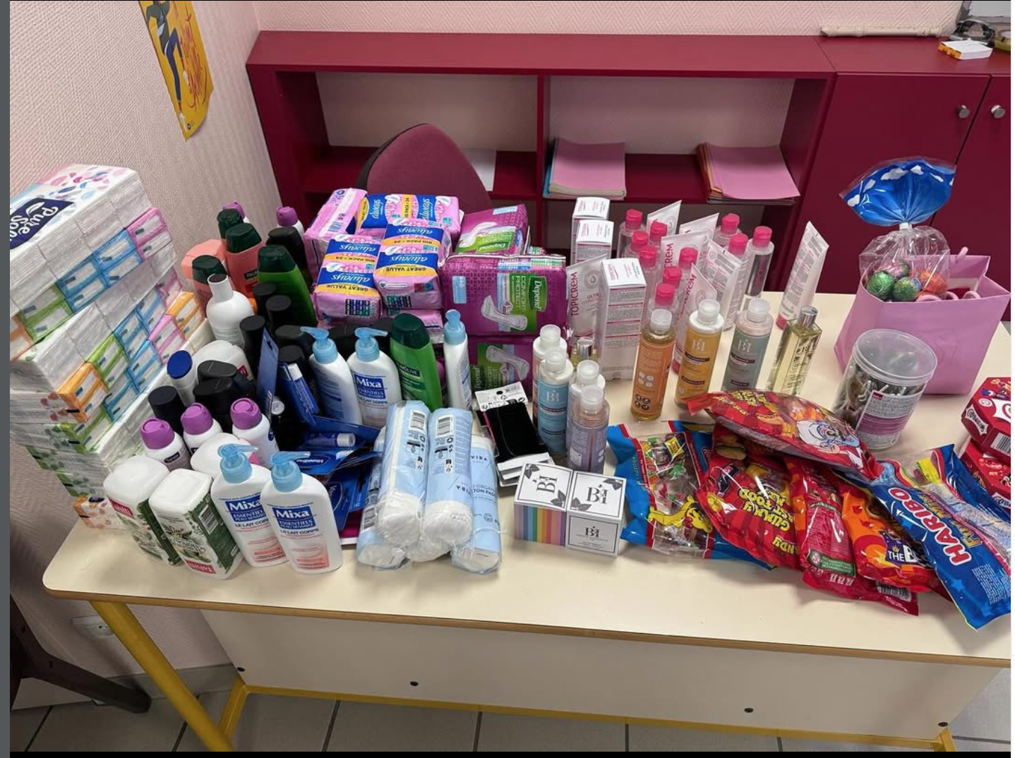 Don de produits de beauté et d’hygiène